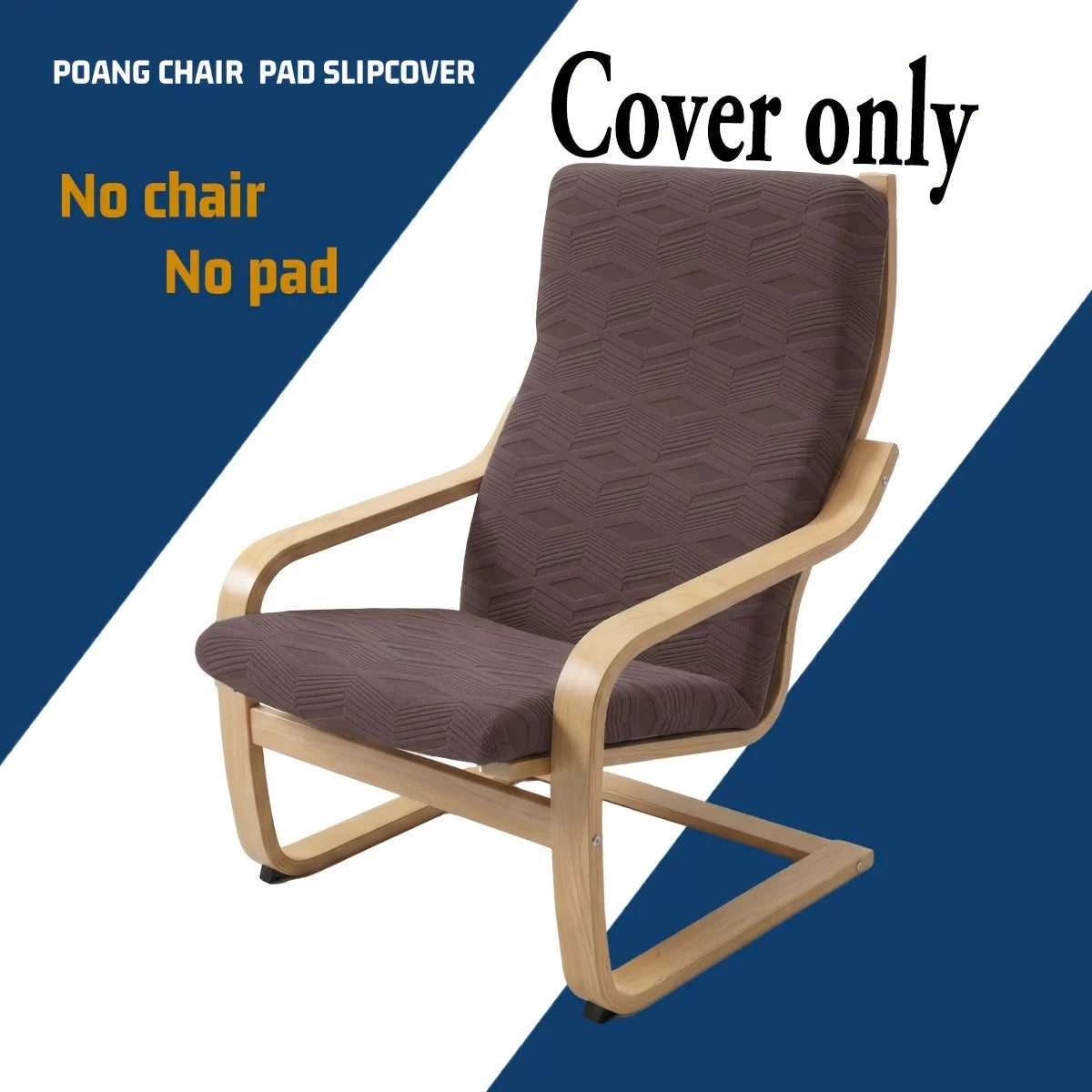 Poang Lounge Chair Slipcover Elastic Grey ELVARO