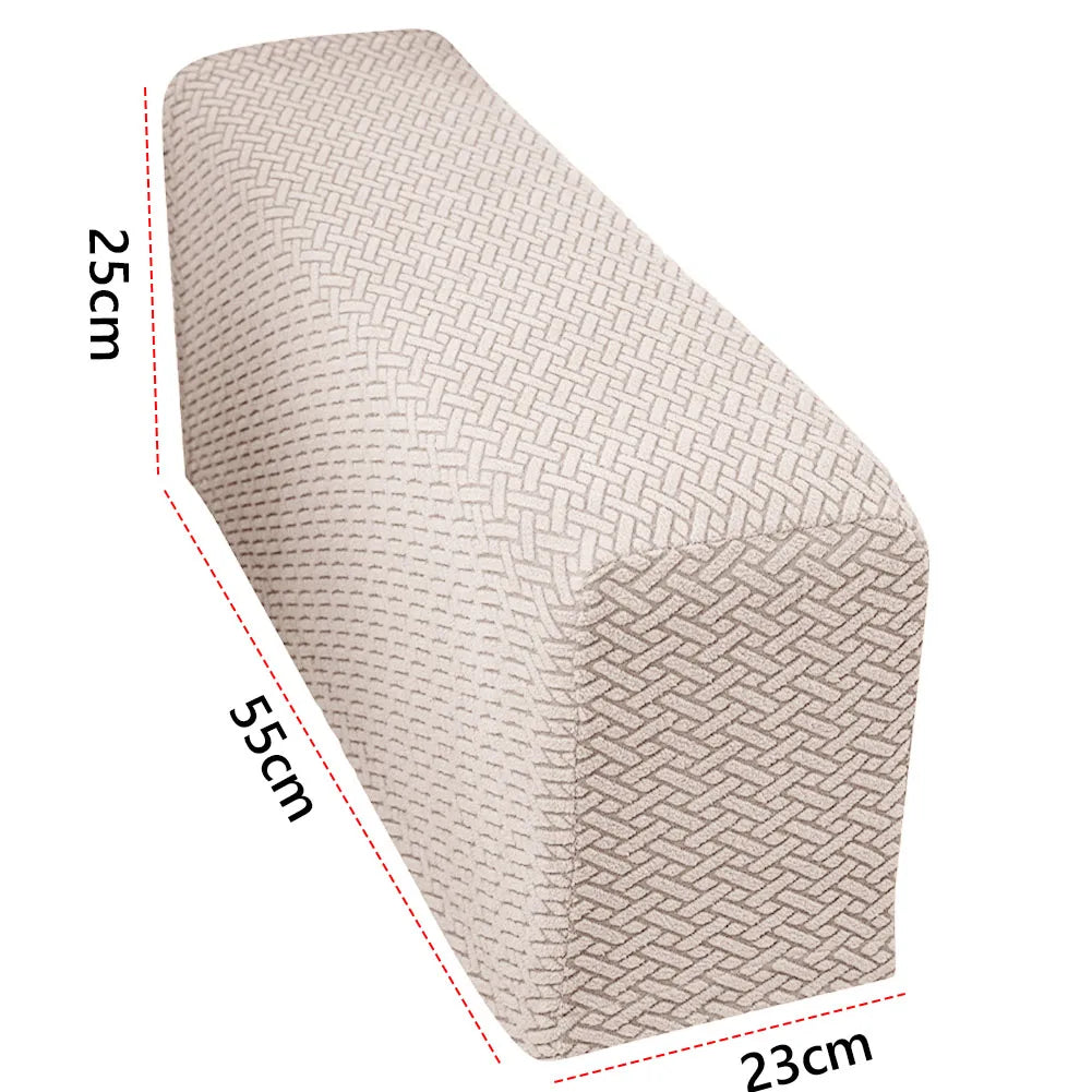 Sofa Armrest Covers Checkered Elastic CALDIVO