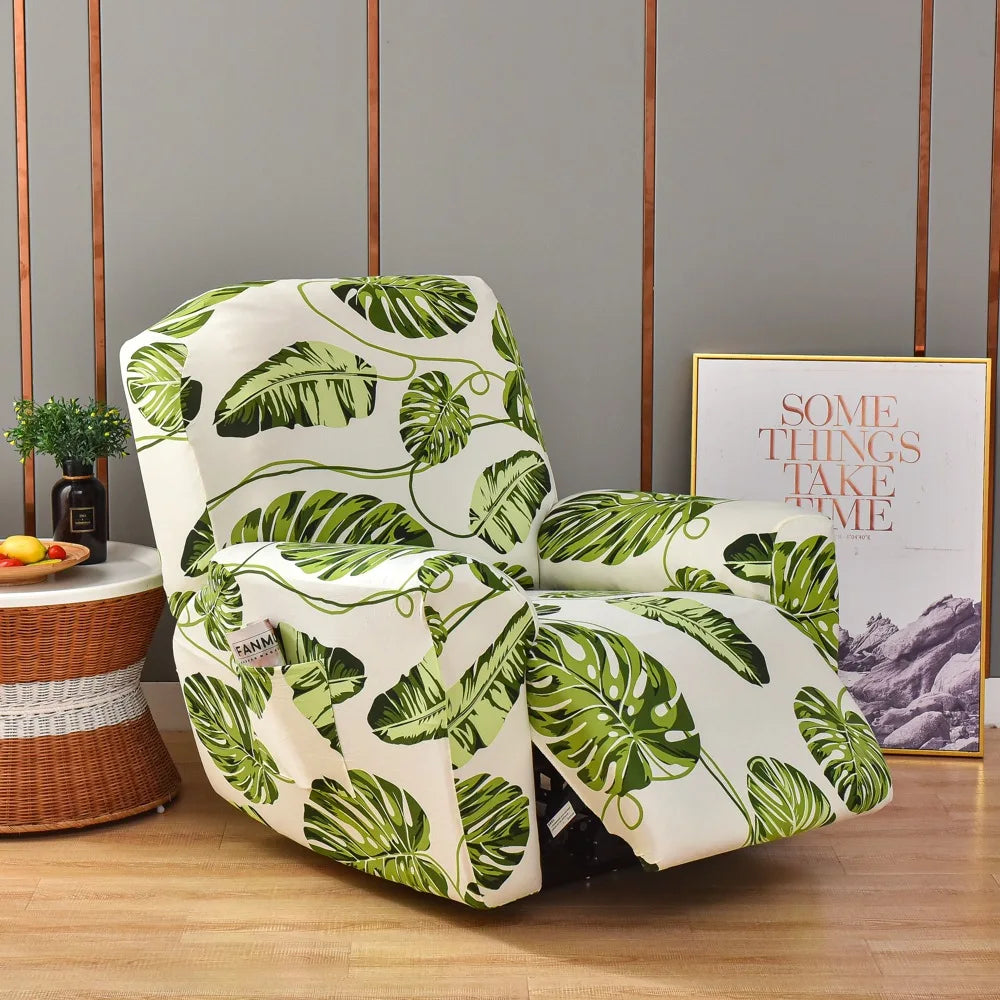 Recliner Slipcover Floral Pocket Set RELMIVA