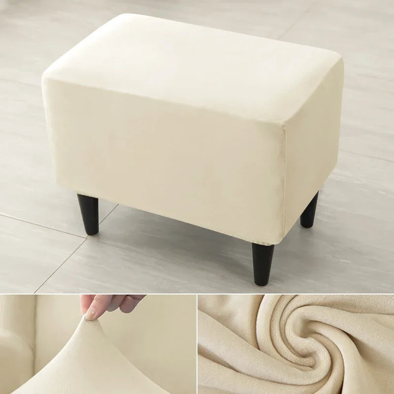 Wingback Chair Cover Velvet Stretch LIRAVO