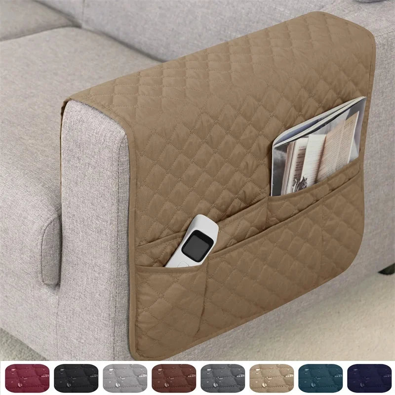Sofa Armrest Covers Plaid Polyester TAVOLO