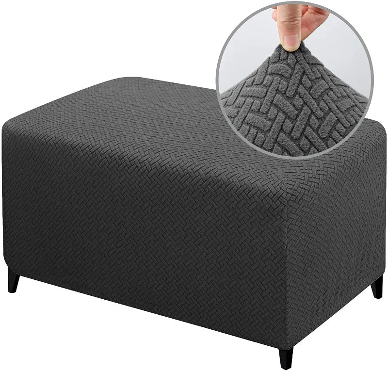 Ottoman Slipcover Stretch Spandex SOLENIA