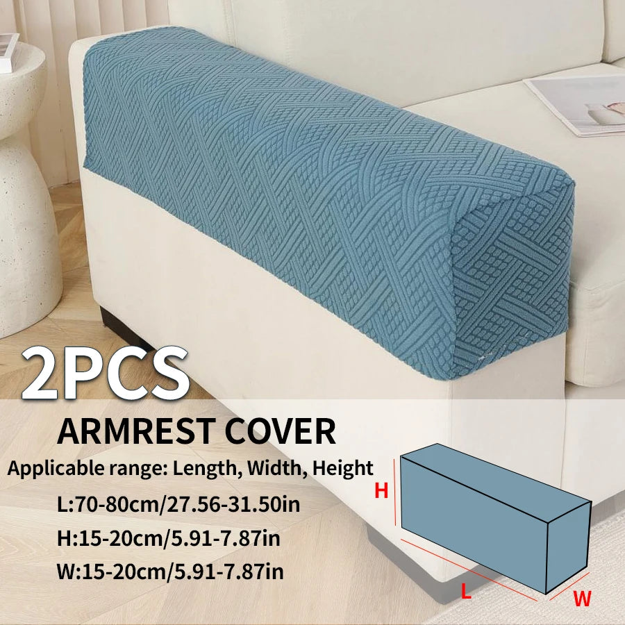 Sofa Armrest Cover Jacquard 2-Piece AMBREL