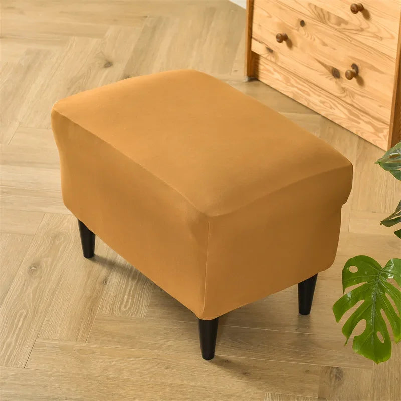 Club Chair Cover Stretch Solid Color SAVELIO