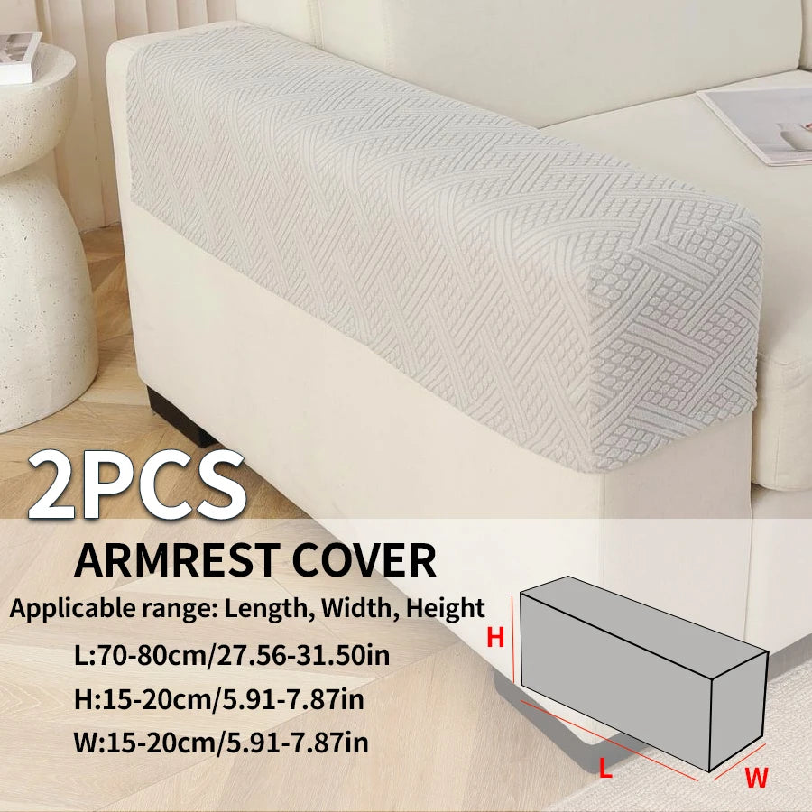 Sofa Armrest Cover Jacquard 2-Piece AMBREL