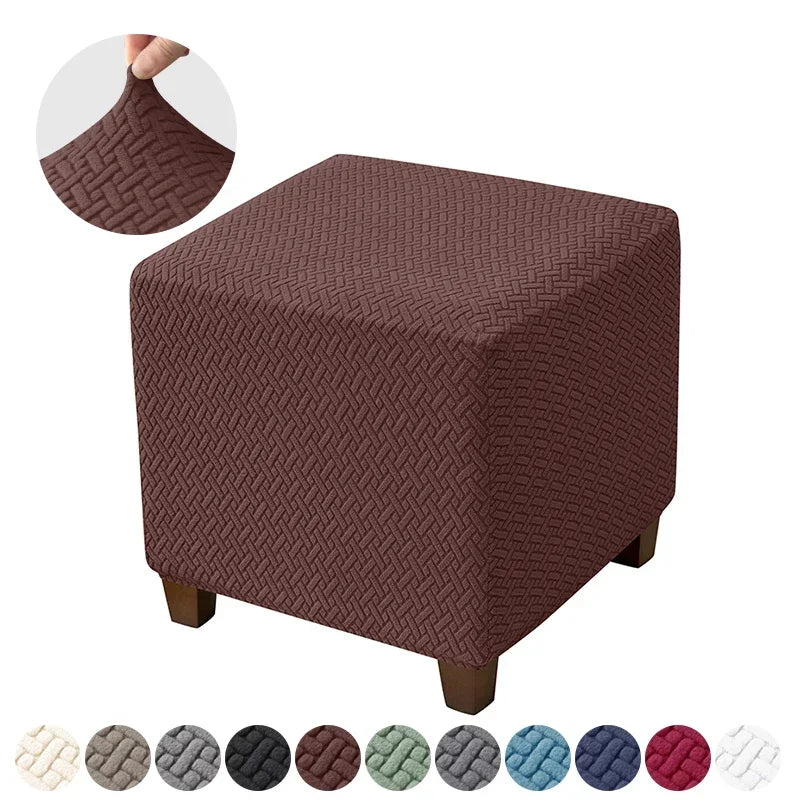 Ottoman Cover Velvet Spandex VIRATEL