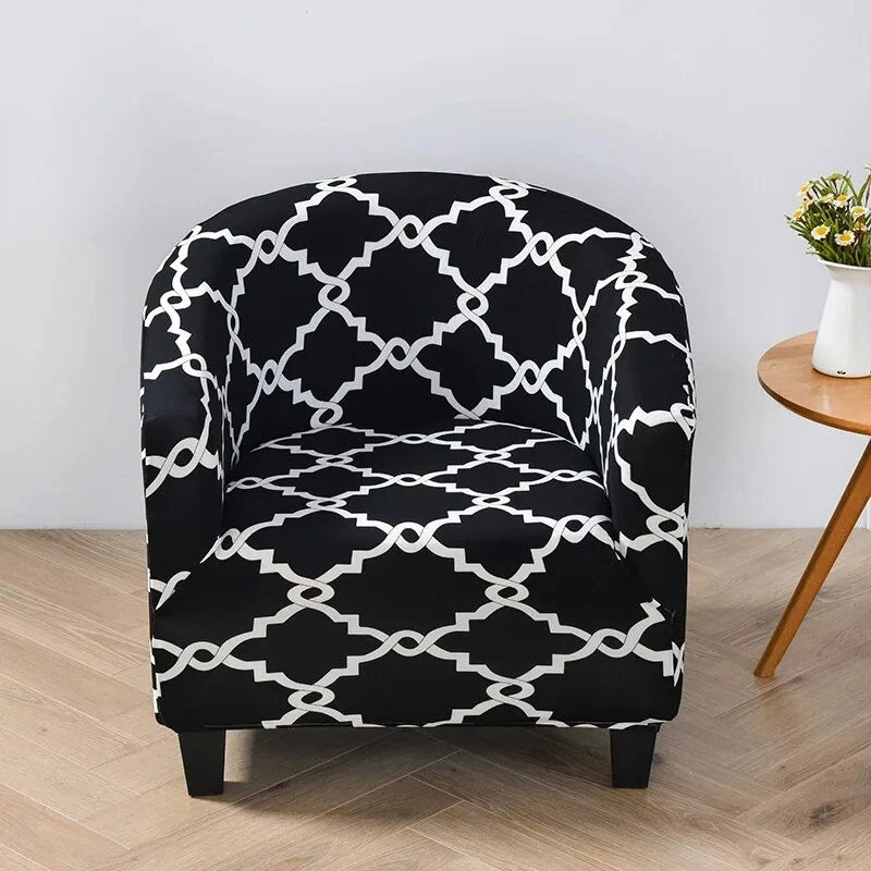 Club Chair Cover Floral Print SOLIVIA