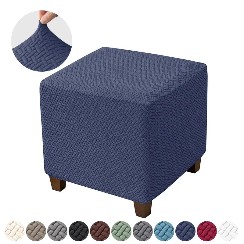 Ottoman Cover Velvet Spandex VIRATEL