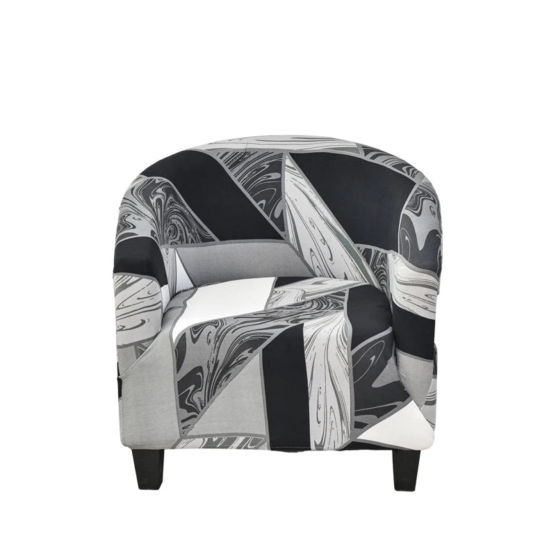 Club Chair Cover Floral Print SOLIVIA