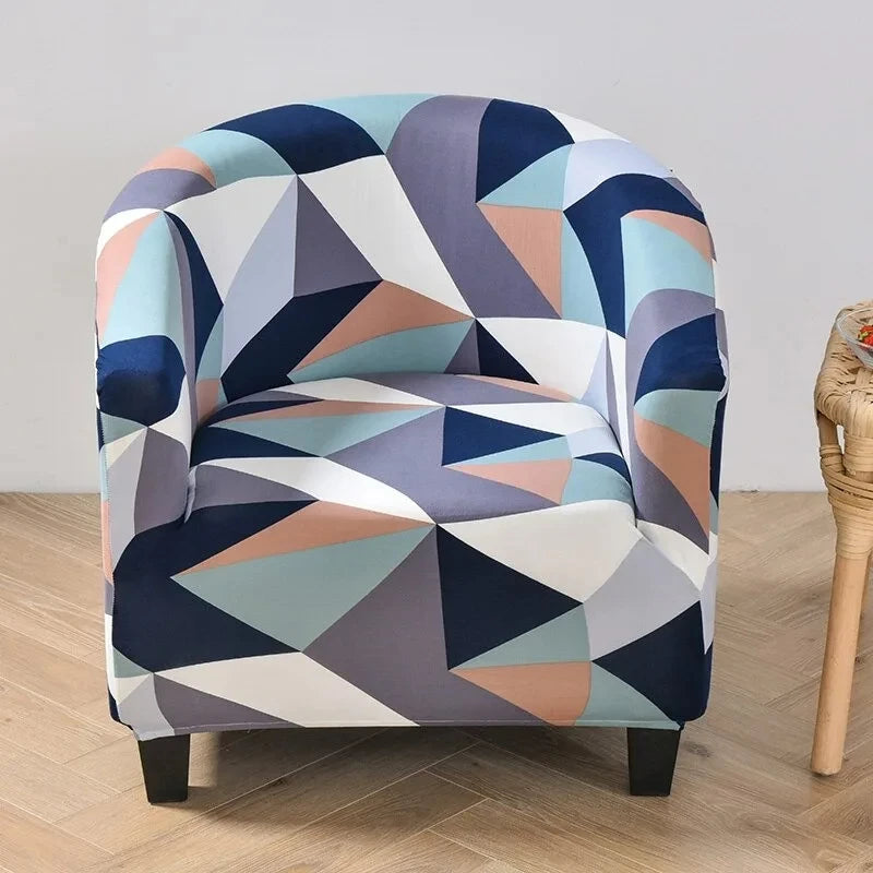 Club Chair Cover Floral Print SOLIVIA