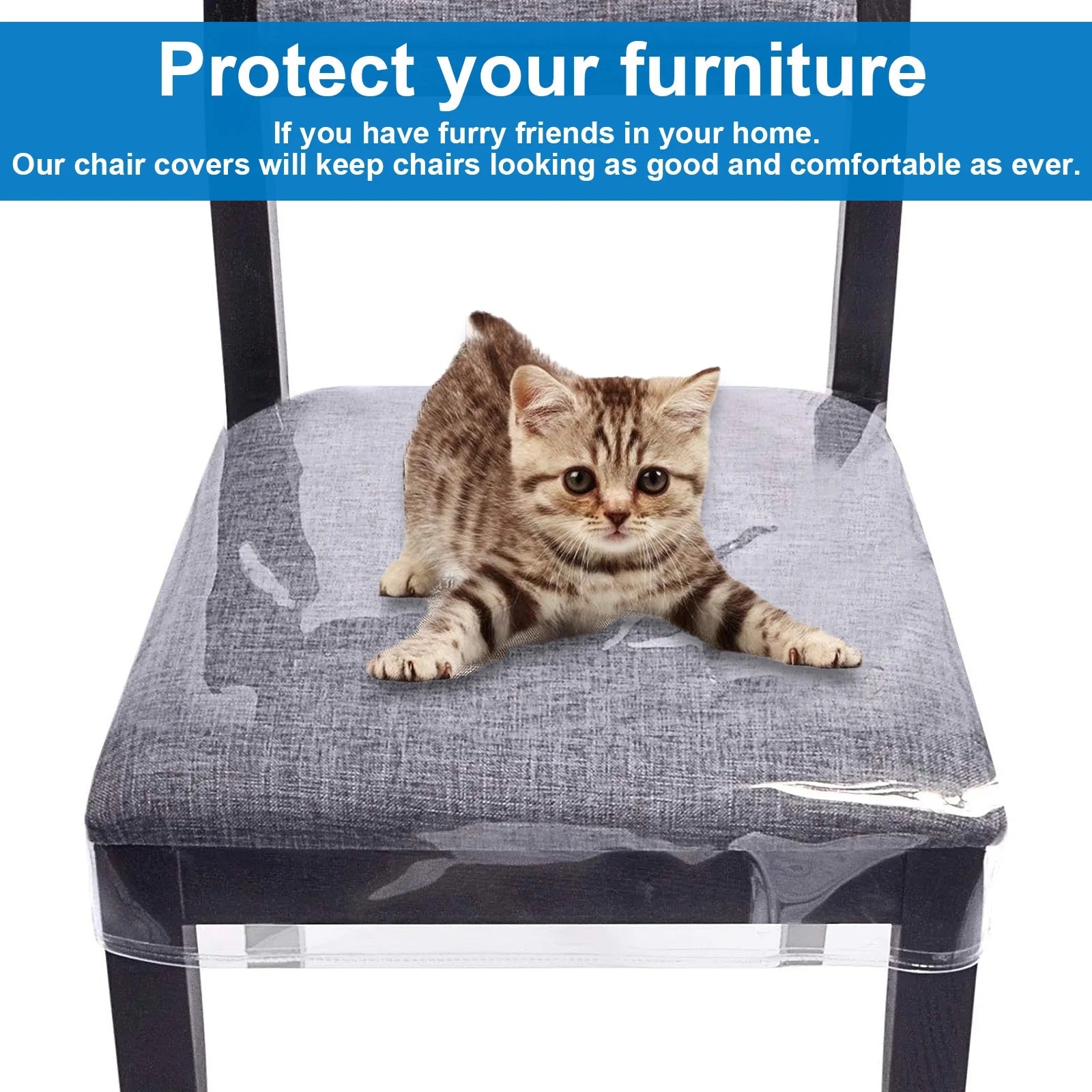 PVC Chair Seat Protector Set of 4 TRANVIA