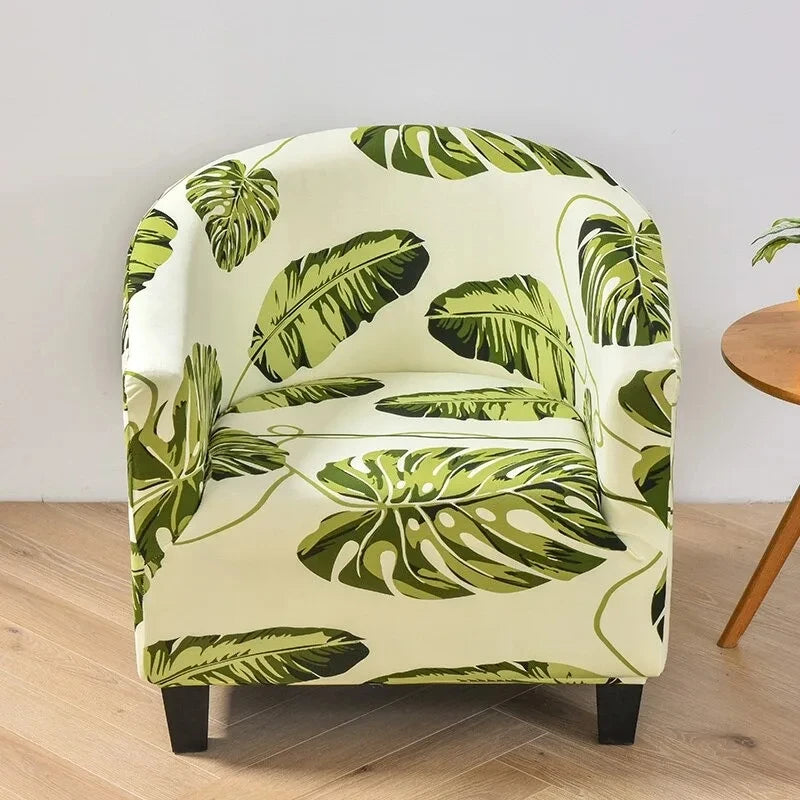 Club Chair Cover Floral Print SOLIVIA