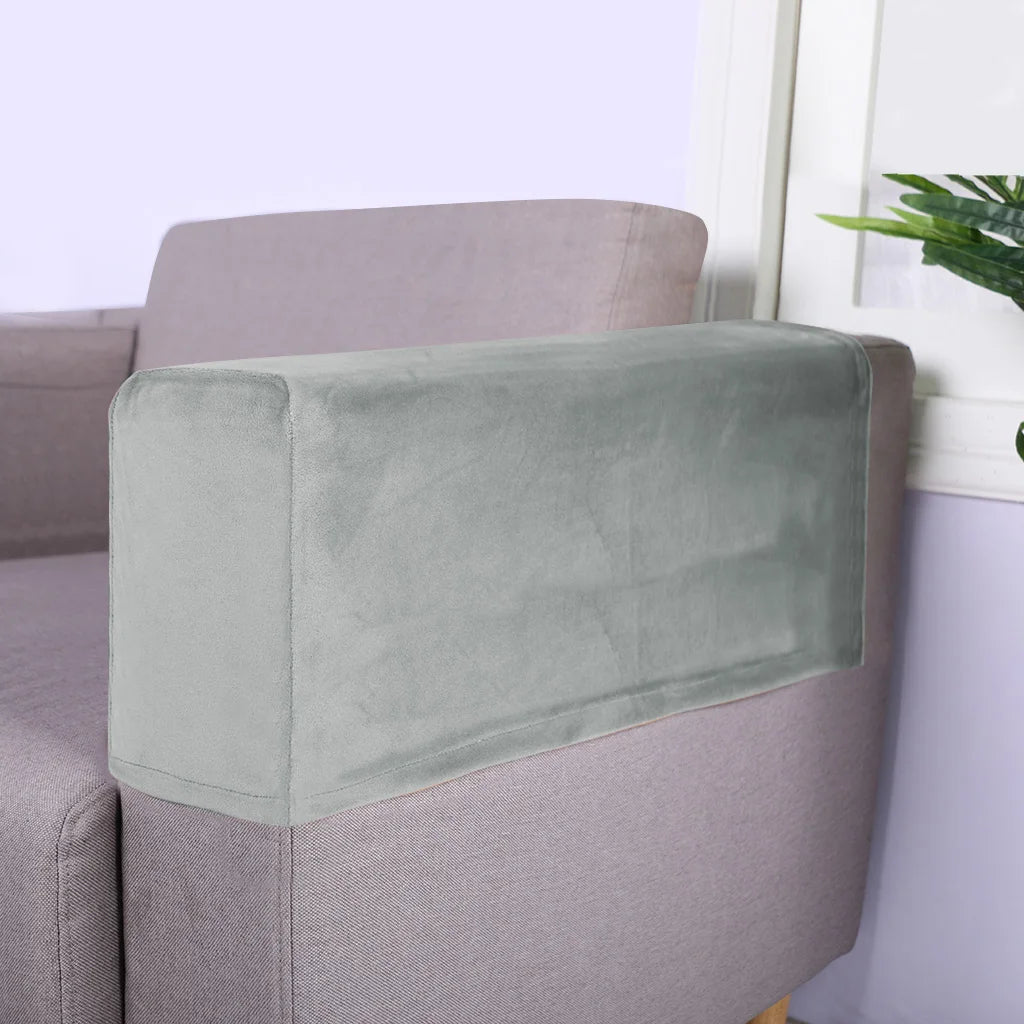 Sofa Armrest Cover Velvet Solid SILORAM