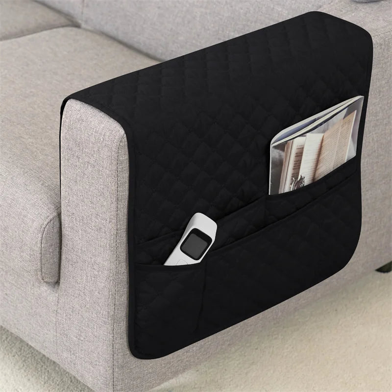 Sofa Armrest Cover with Pockets Polyester SOLVIRA
