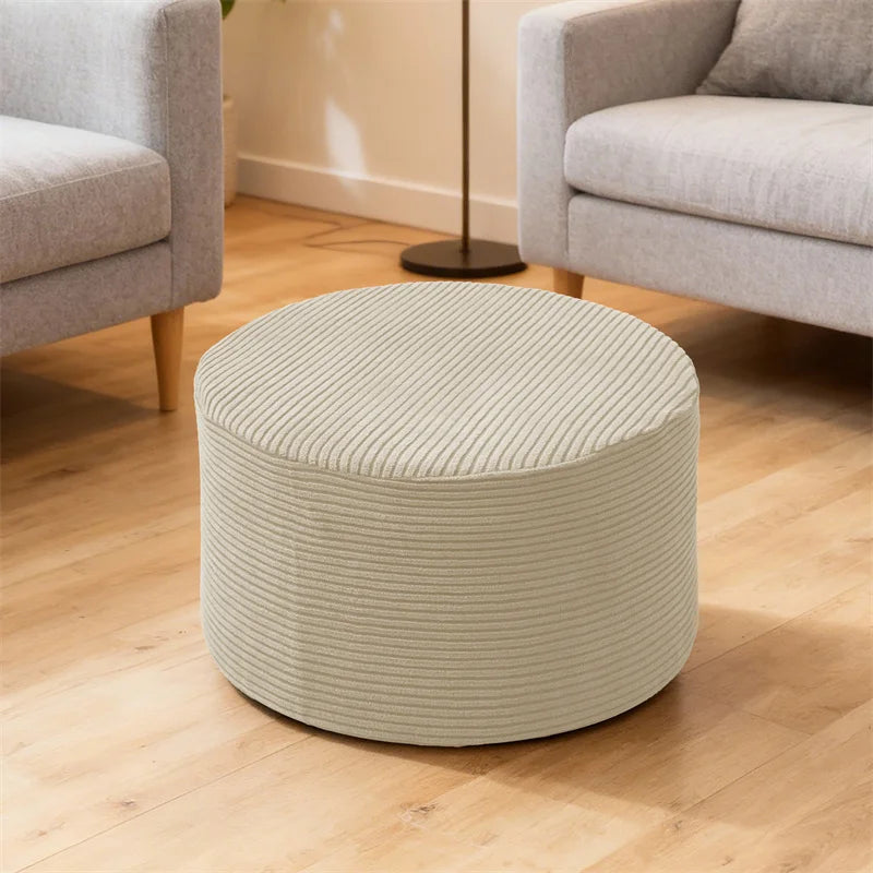 Ottoman Stool Cover Stretch Jacquard VALORIN