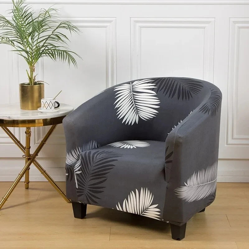 Club Chair Cover Floral Print SOLIVIA