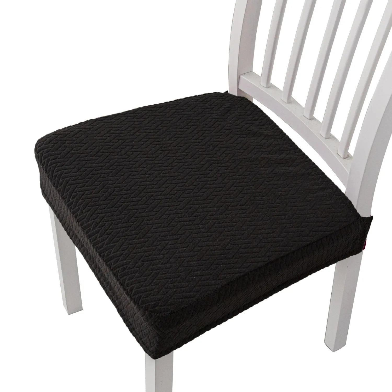 Chair Seat Cushion Covers Elastic Solid Colors SOLVENA