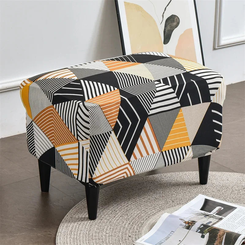 Wingback Chair Cover Floral Printed VALORIS