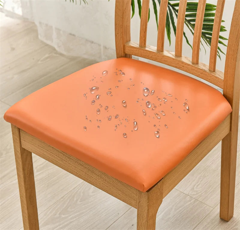 Chair Seat Cushion Cover PU Leather SOLENIQ