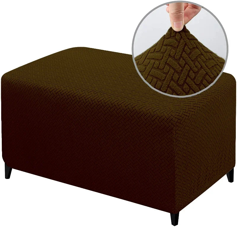 Ottoman Slipcover Stretch Spandex SOLENIA