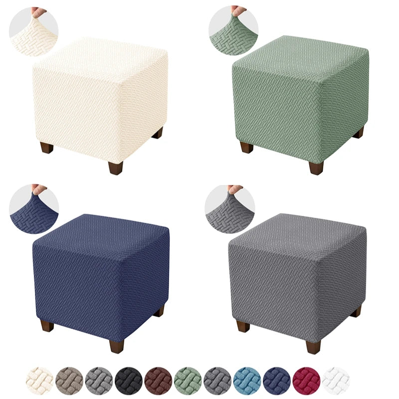 Ottoman Cover Velvet Spandex VIRATEL