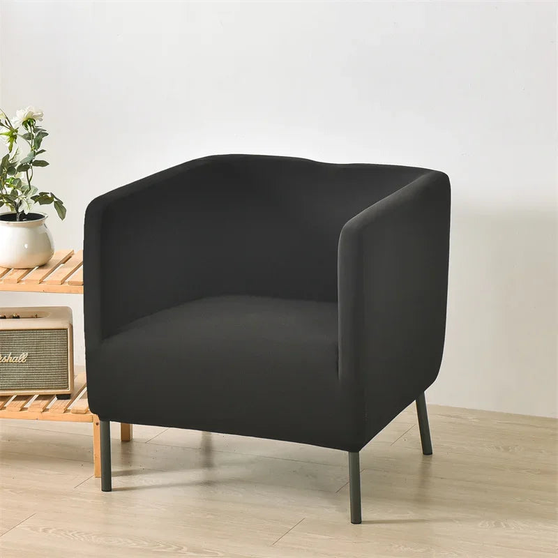 Club Chair Cover Stretch Solid Color SAVELIO