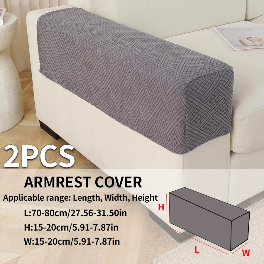 Sofa Armrest Cover Jacquard 2-Piece AMBREL