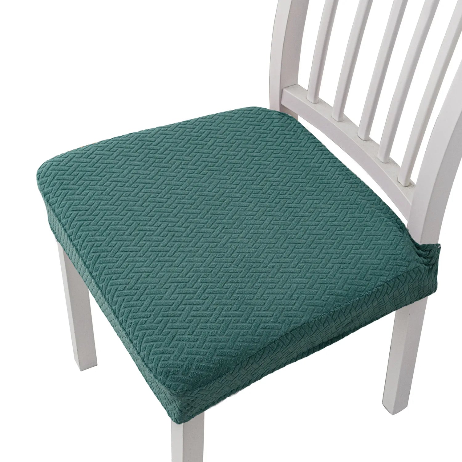Chair Seat Cushion Covers Elastic Solid Colors SOLVENA