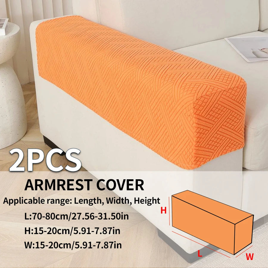 Sofa Armrest Cover Jacquard 2-Piece AMBREL
