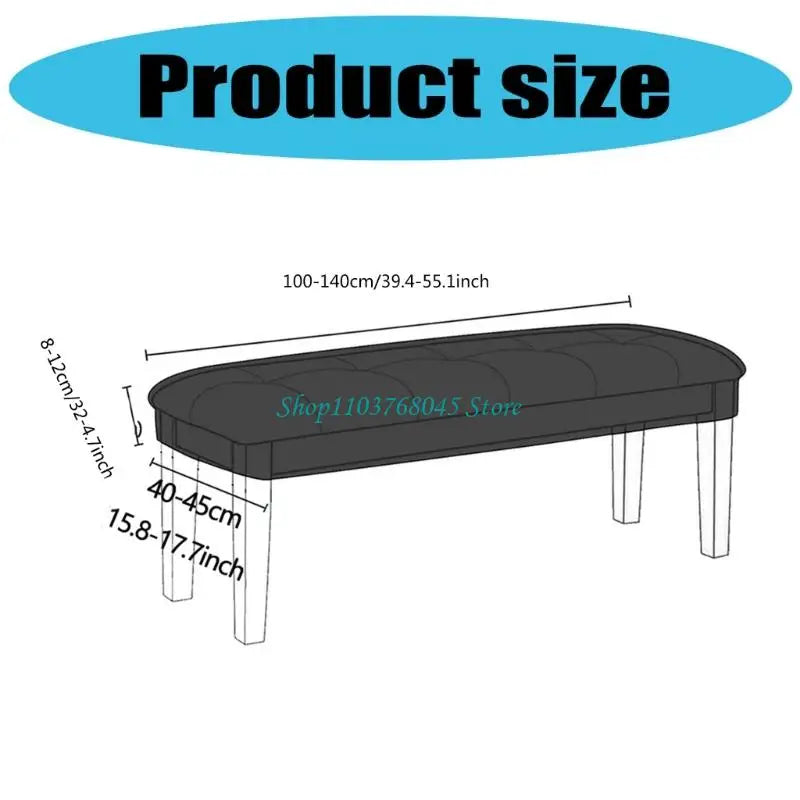 Bench Cover Soft Jacquard VARENIA