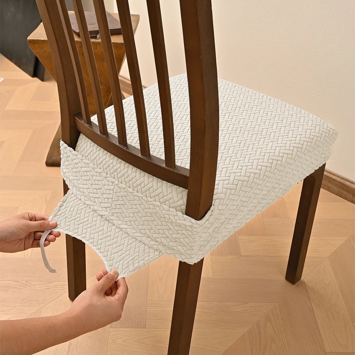 Dining Chair Seat Cushion Cover Jacquard JADAVIA