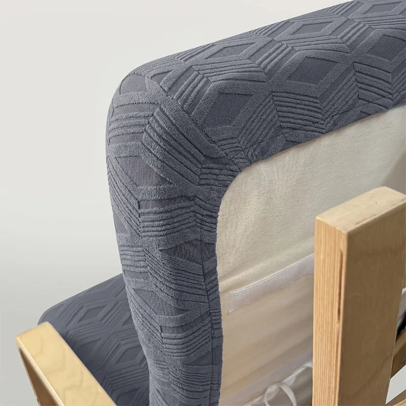 Poang Lounge Chair Slipcover Elastic Grey ELVARO