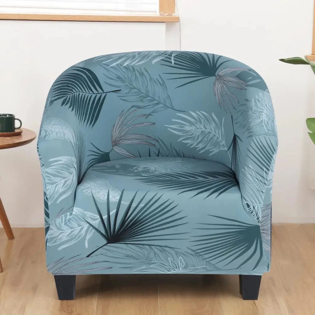 Club Chair Cover Floral Print SOLIVIA