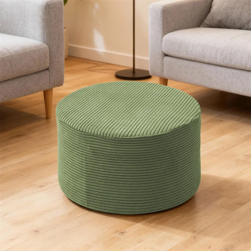 Ottoman Stool Cover Stretch Jacquard VALORIN
