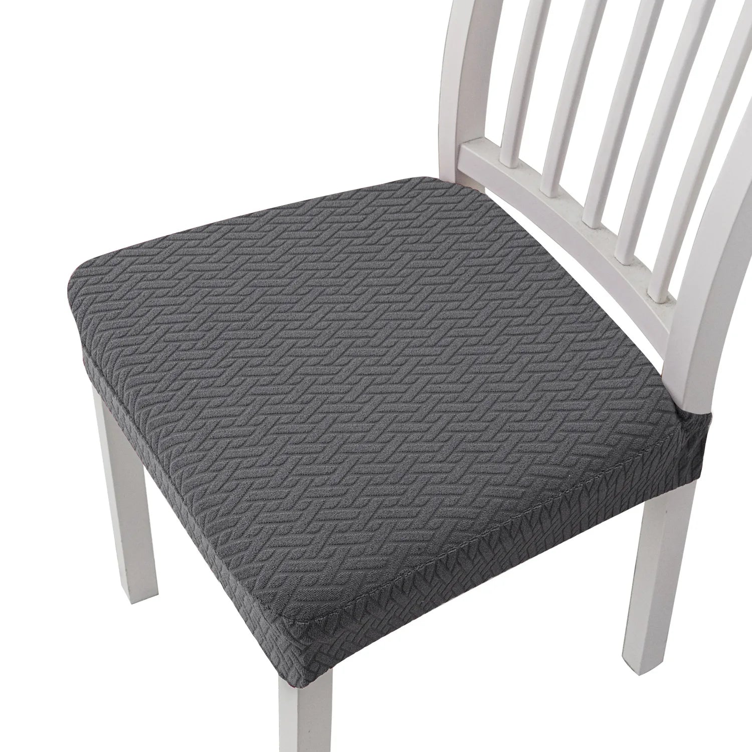 Chair Seat Cushion Covers Elastic Solid Colors SOLVENA