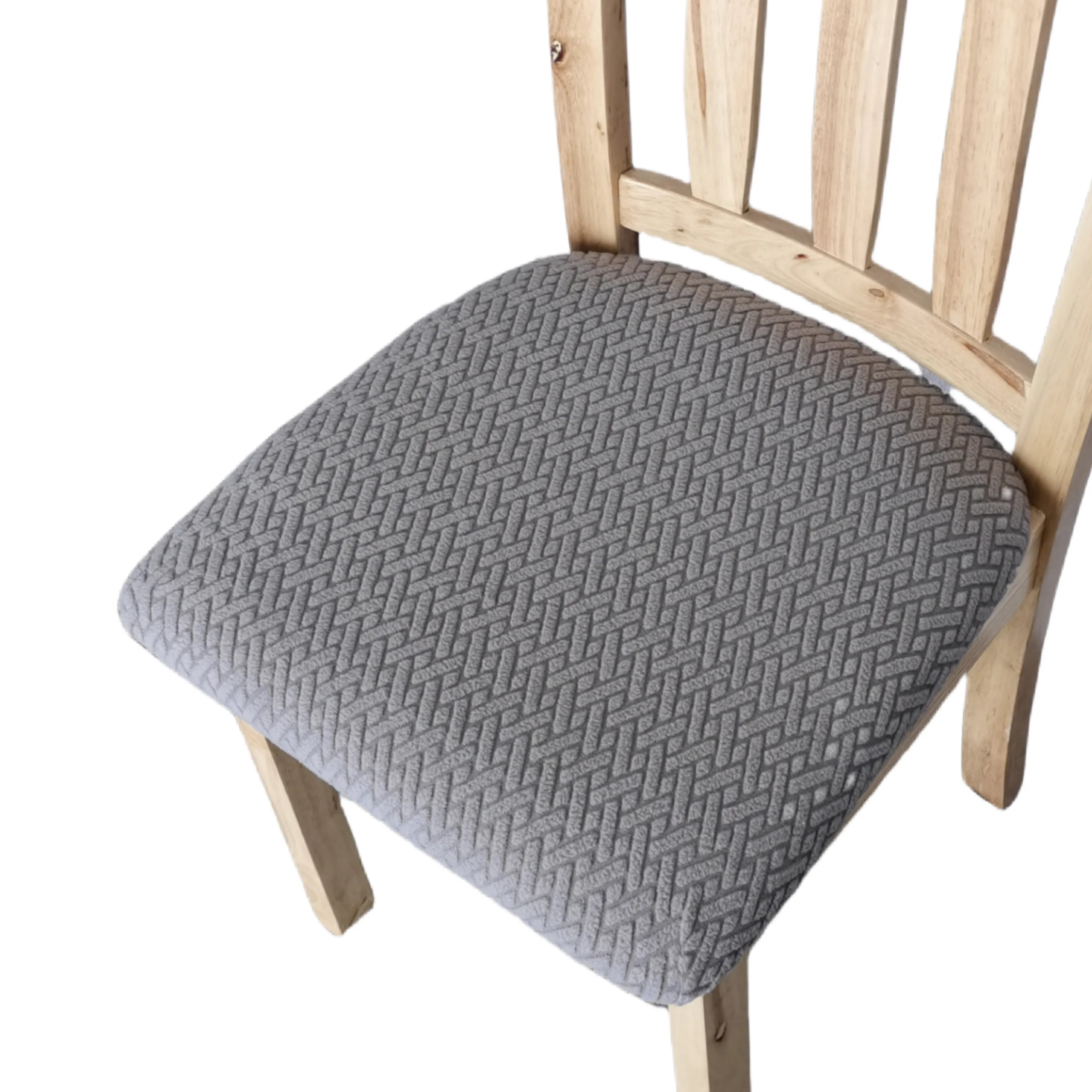 Chair Seat Cushion Cover Jacquard Elastic SOLMERA