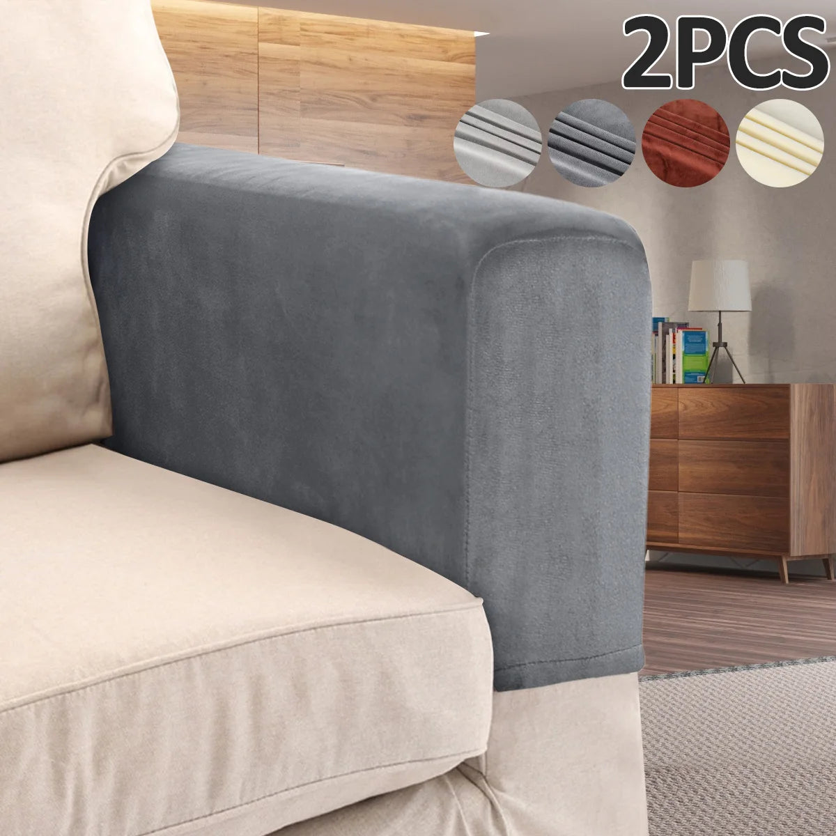 Sofa Armrest Cover Velvet VELAMO