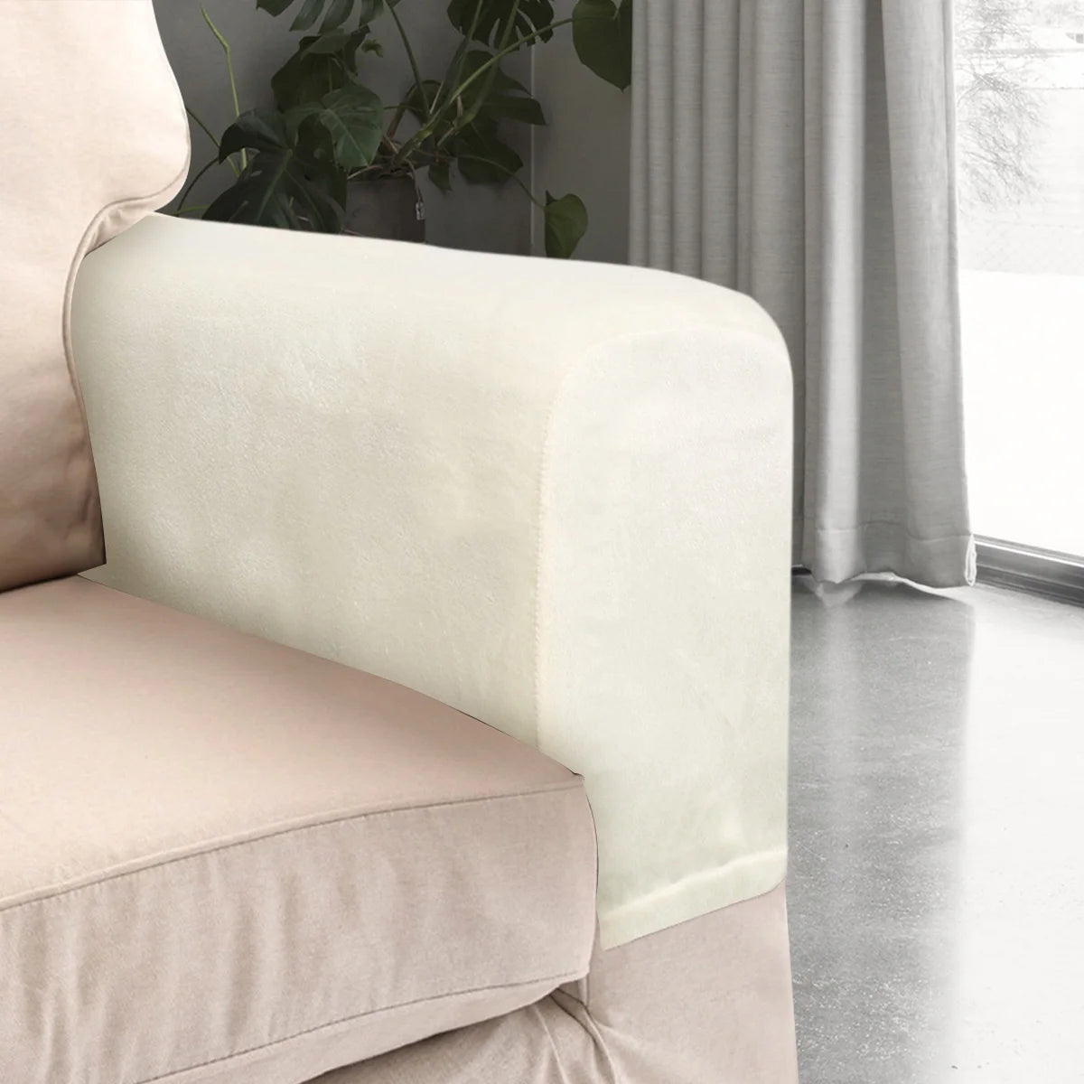 Sofa Armrest Cover Velvet VELAMO