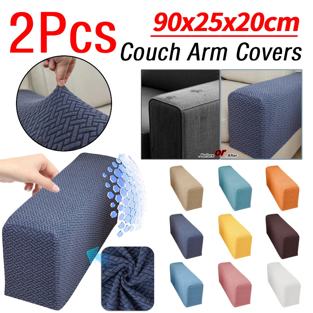 Sofa Armrest Cover Checkered Stretch Fit LIVARO
