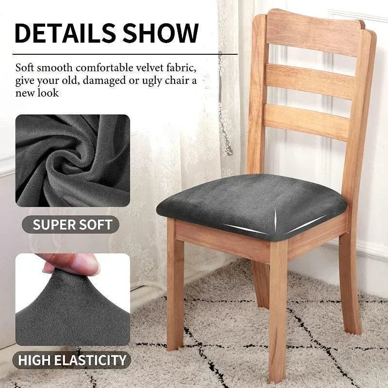 Chair Seat Cushion Cover Elastic Washable CALVINO