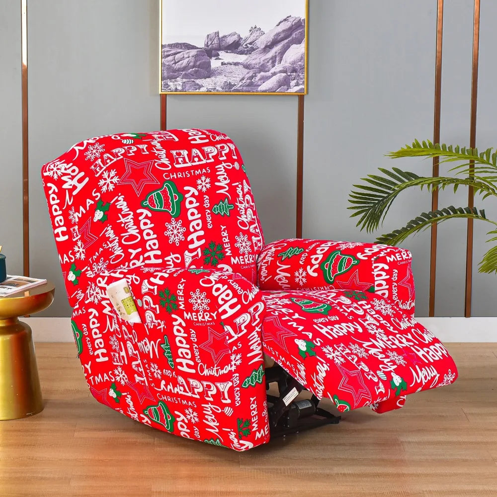 Recliner Slipcover Floral Pocket Set RELMIVA