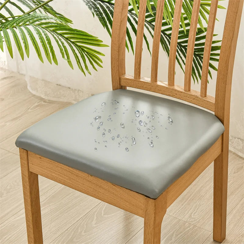 Chair Seat Cushion Cover PU Leather SOLENIQ