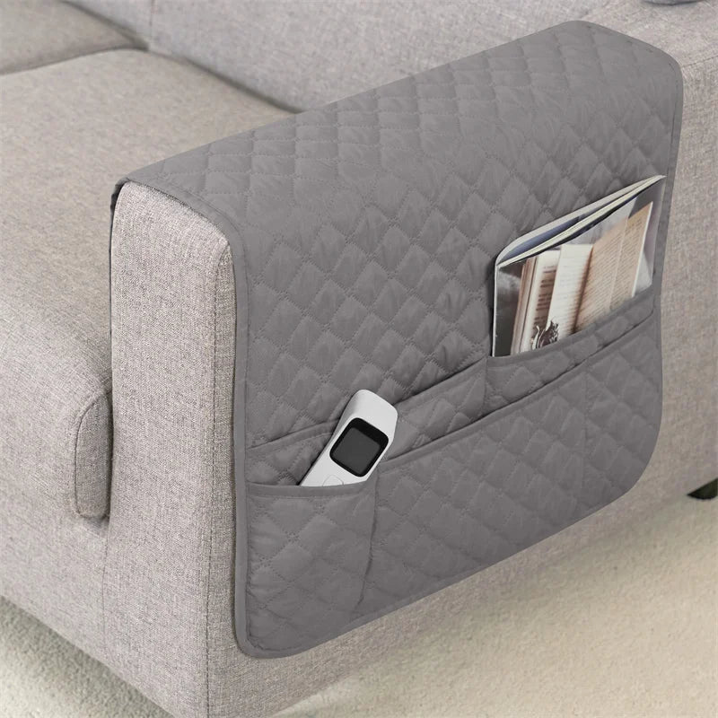 Sofa Armrest Cover with Pockets Polyester SOLVIRA