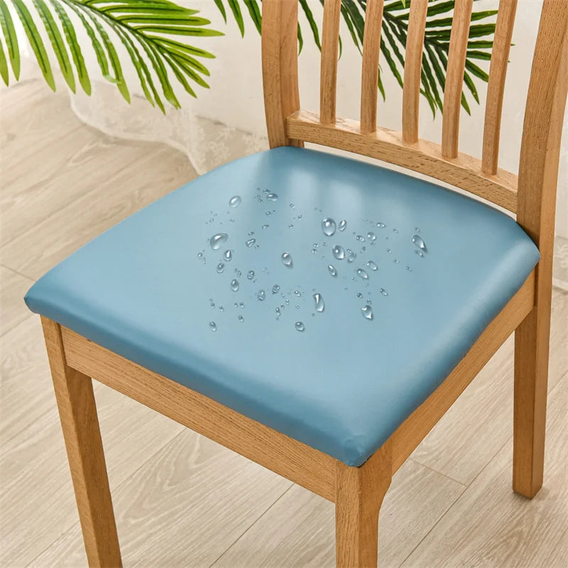Chair Seat Cushion Cover PU Leather SOLENIQ