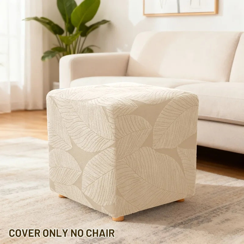 Ottoman Stool Cover Jacquard CALDIVO