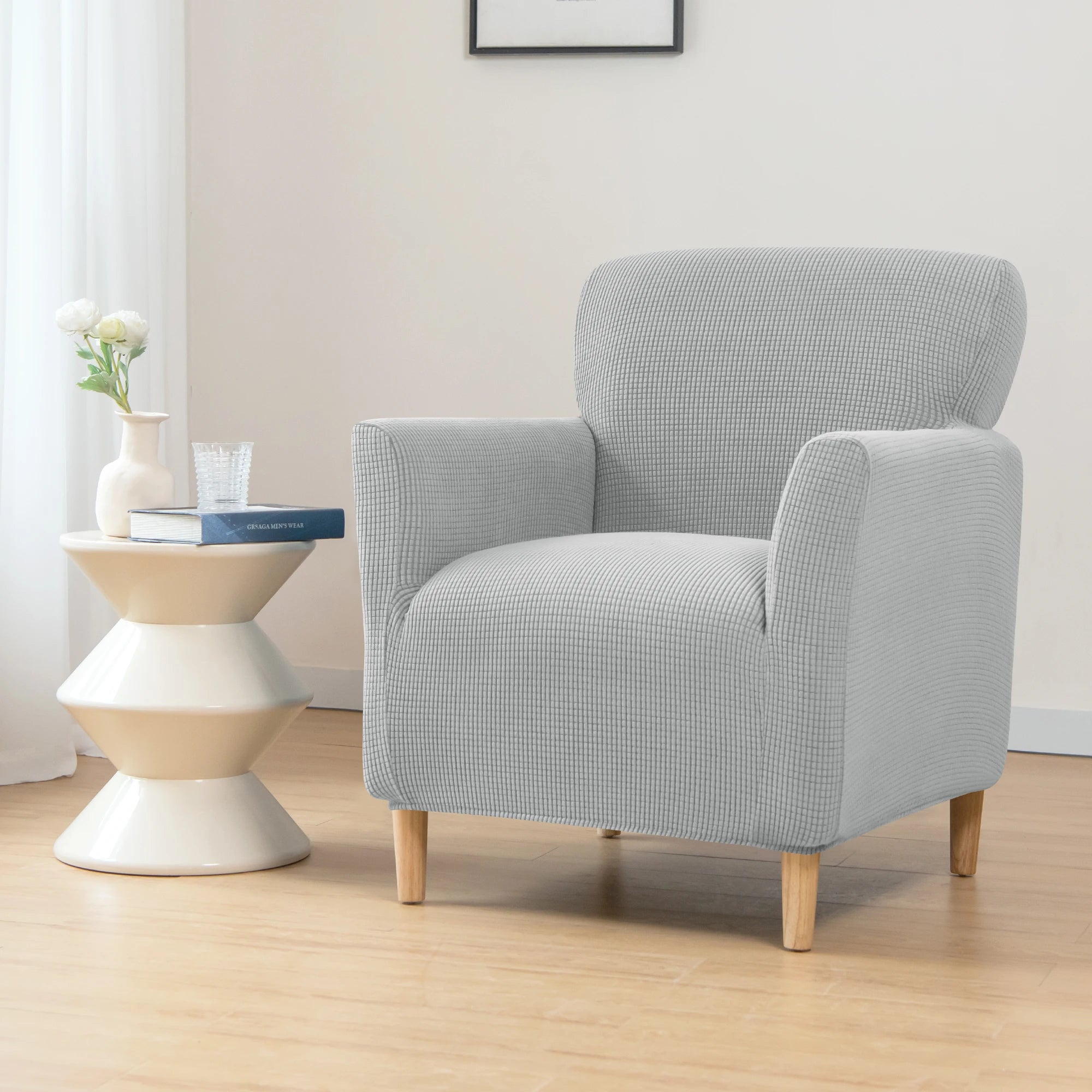 Club Chair Slipcover Polar Fleece LUNARIX