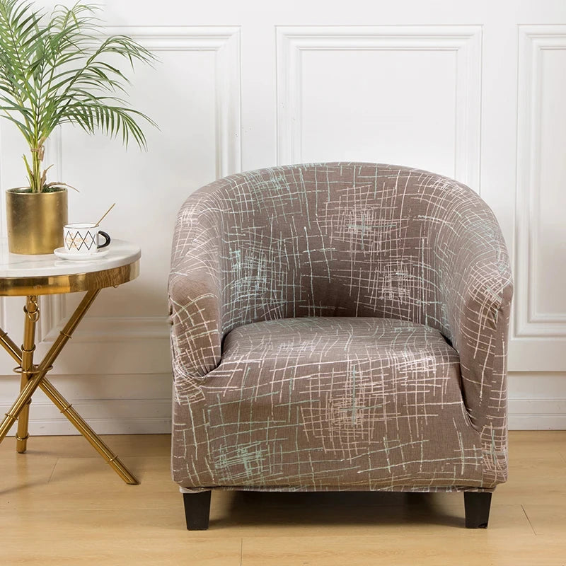 Club Chair Cover Floral Print SOLIVIA