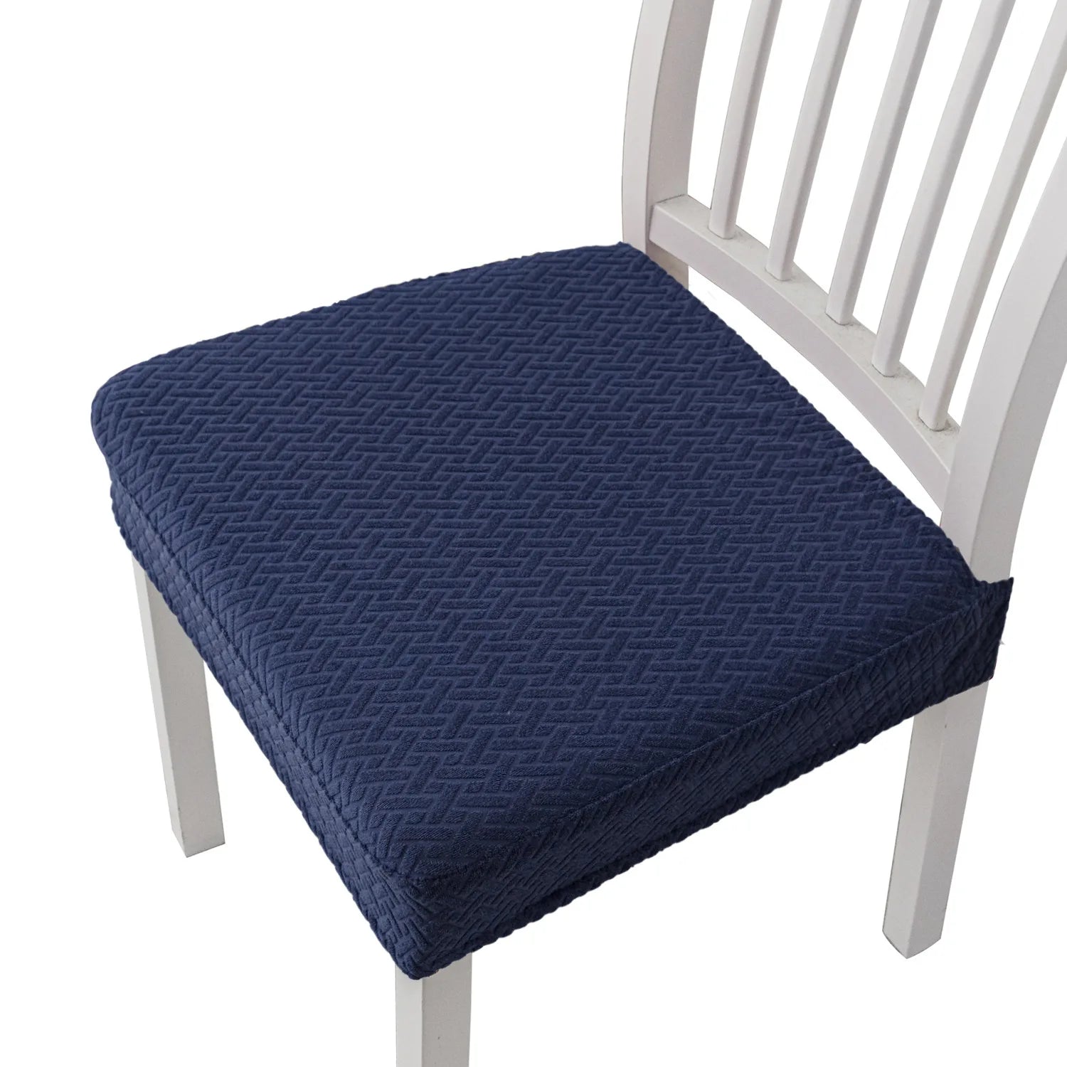Chair Seat Cushion Covers Elastic Solid Colors SOLVENA