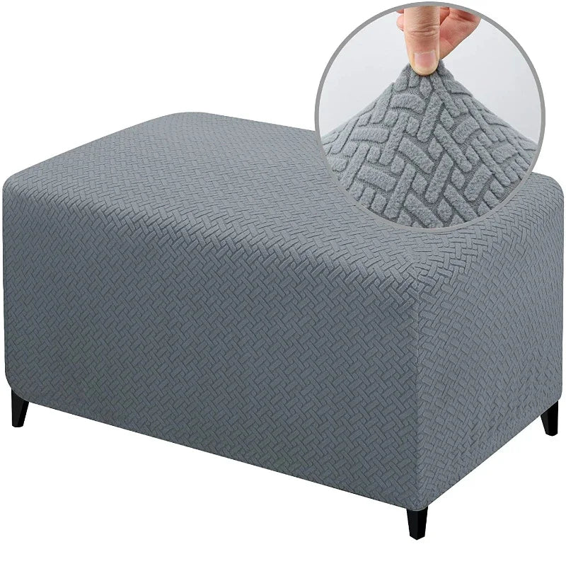 Ottoman Slipcover Stretch Spandex SOLENIA