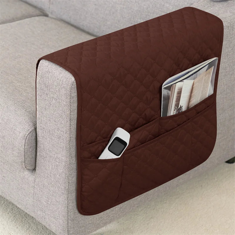 Sofa Armrest Cover with Pockets Polyester SOLVIRA